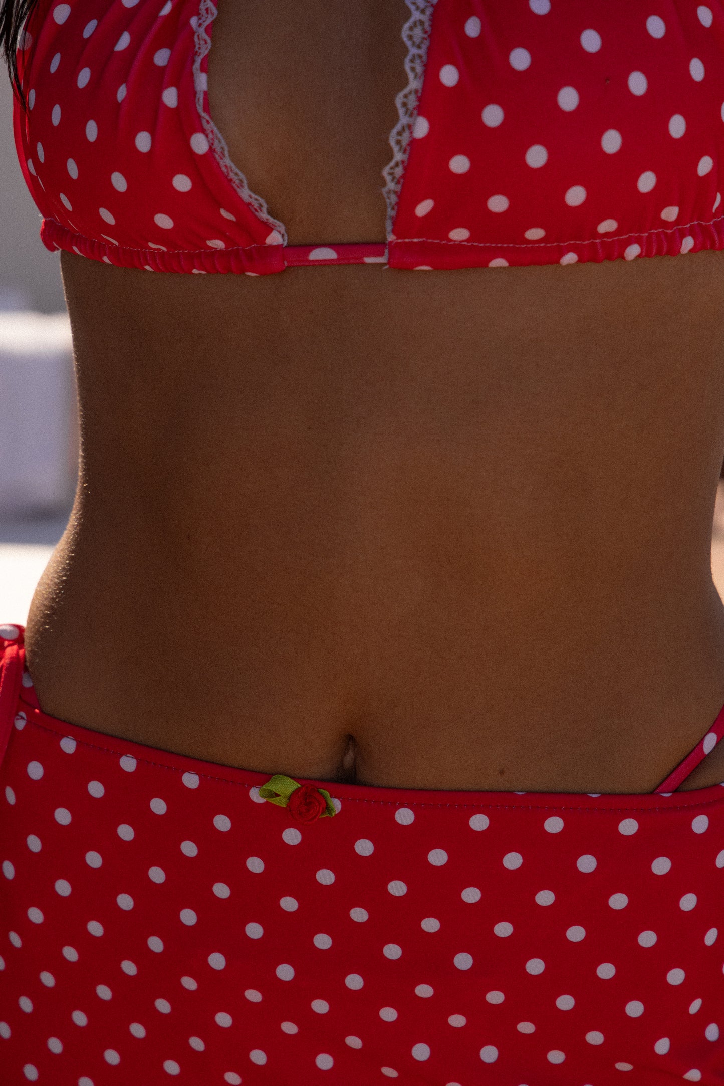 RED POLKA DOT SKIRT