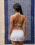 WHITE POLKA DOT SKIRT