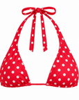 RED POLKA DOT HALTER TOP