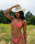 GINGHAM TIE BOTTOMS