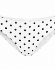 WHITE POLKA DOT MIDWAIST BOTTOM