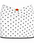 WHITE POLKA DOT SKIRT