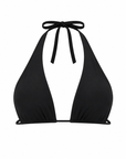 BLACK HALTER TOP