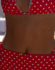 RED POLKA DOT SKIRT