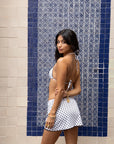 WHITE POLKA DOT SKIRT