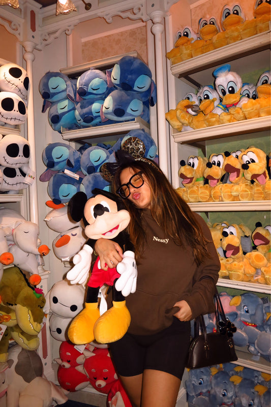 "Girls Just Wanna Have Sun" Hoodie - Chocolate Brown (Heart)