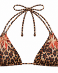 WILD BLOOM DOUBLE STRING HALTER TOP