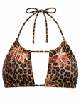 WILD BLOOM DOUBLE STRING HALTER TOP