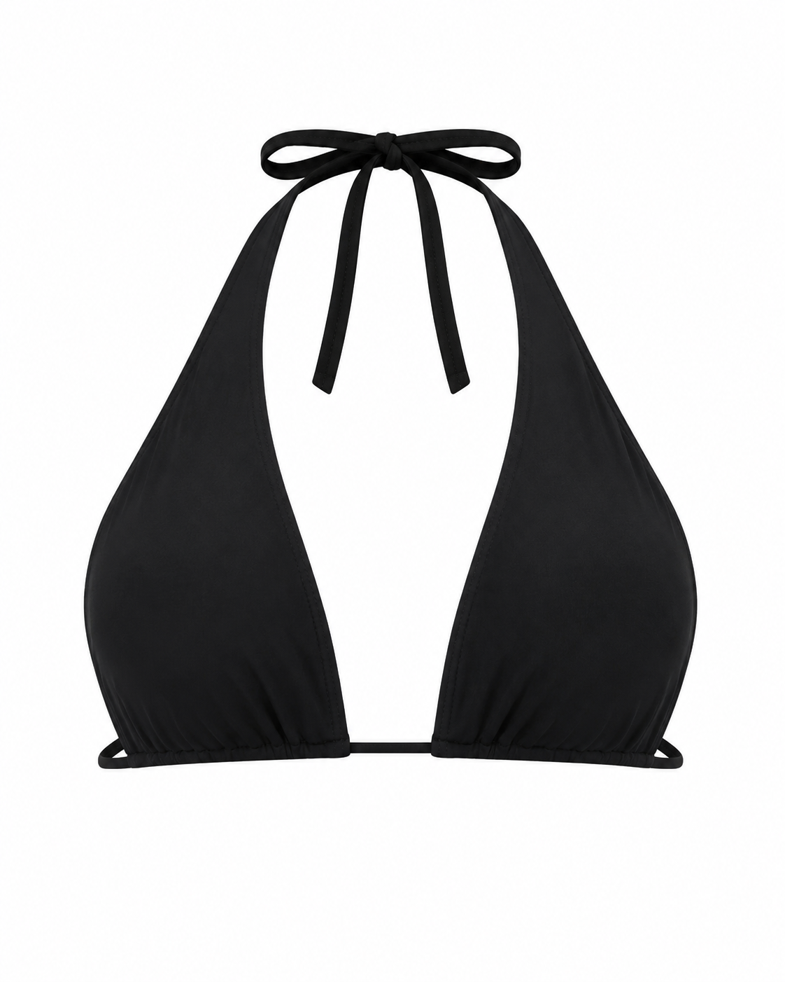 BLACK HALTER TOP